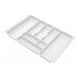 Range-couverts pour tiroir, largeurs d'armoires: 700 à 800 mm, profondeur: 430 mm, Blanc NTP 700mm 