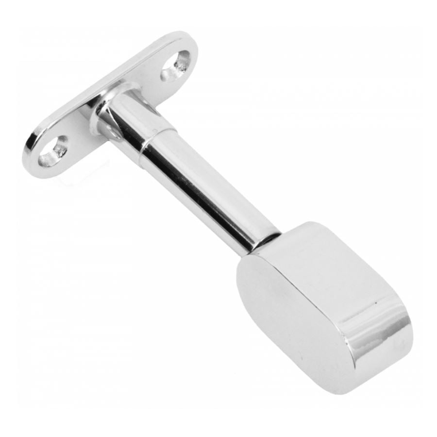 Support de barre ovale - fin 15x30mm, chrome NTP 