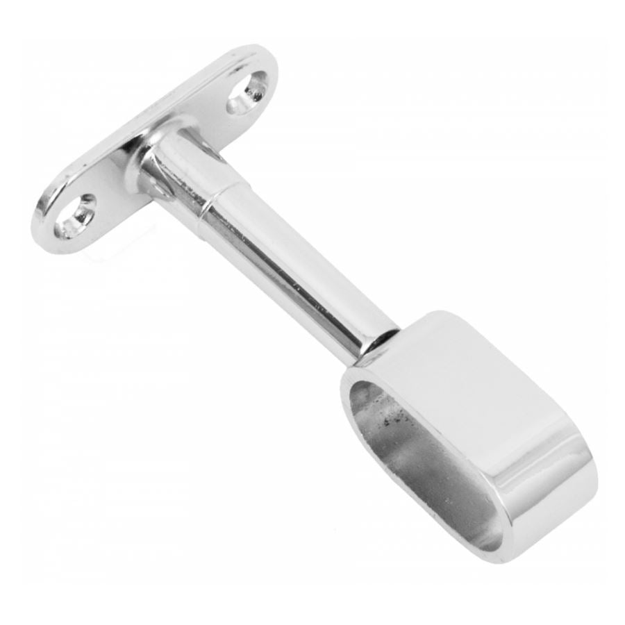 Support de distance barre ovale 15x30mm, chrome NTP 